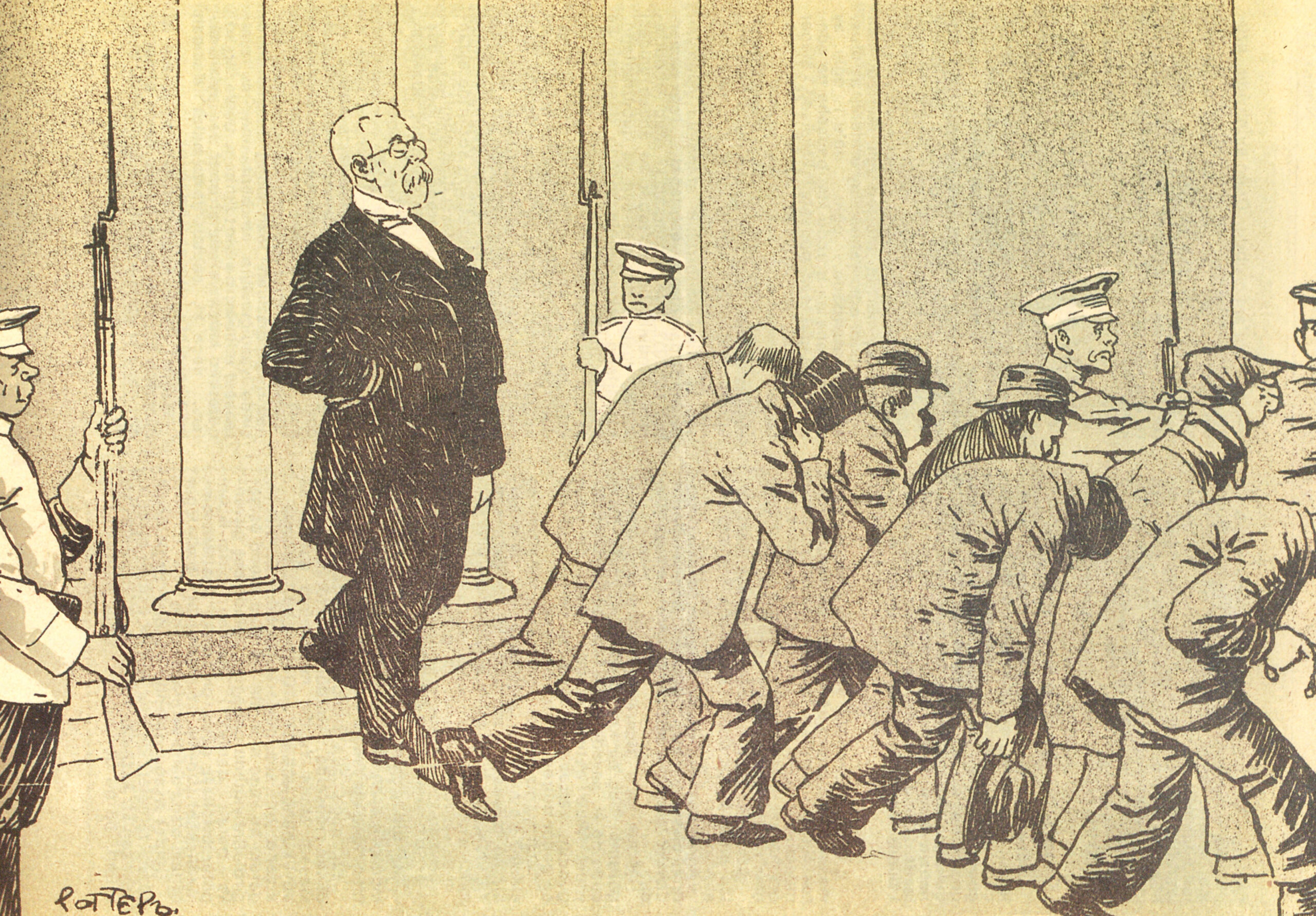 Men Take Their Leave