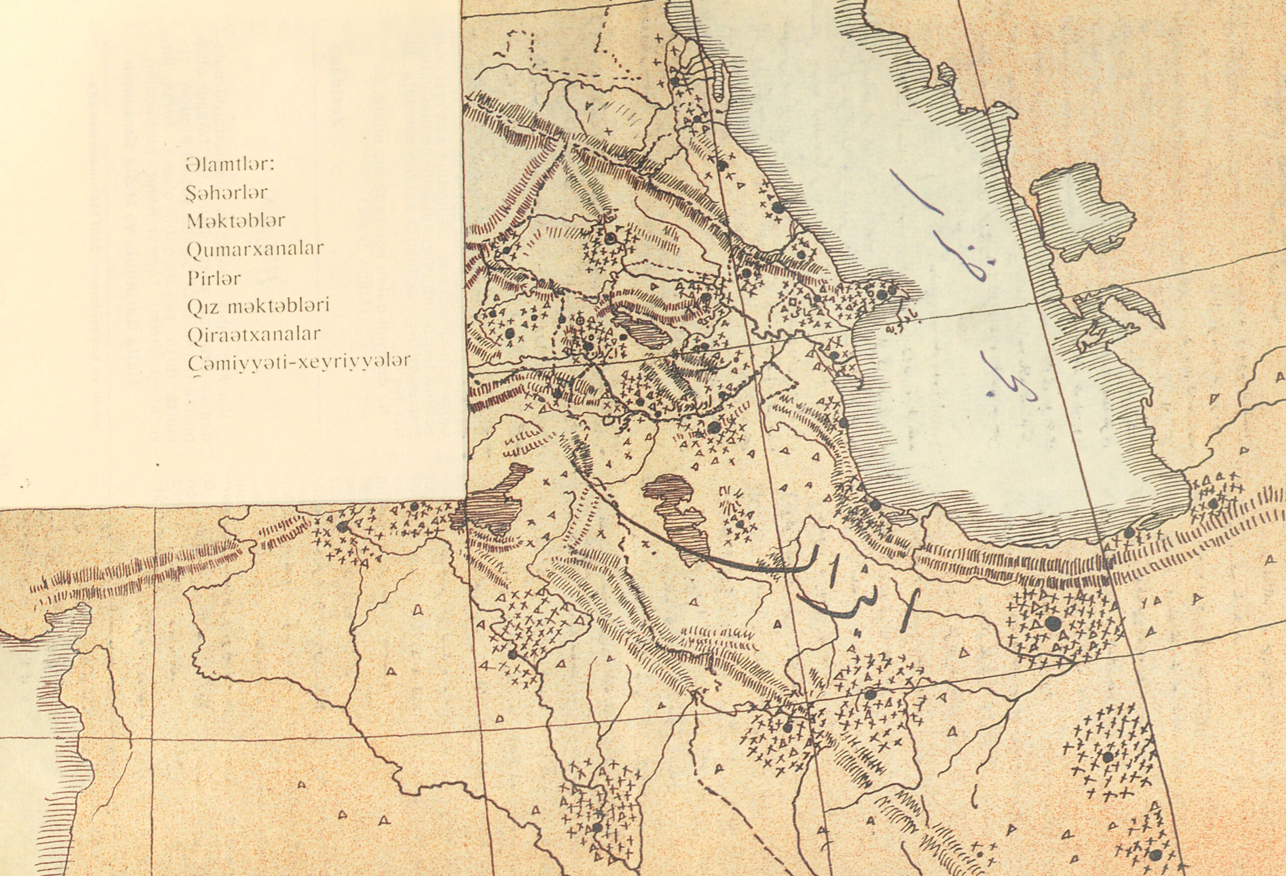 A Map of the Caucasus and Iran