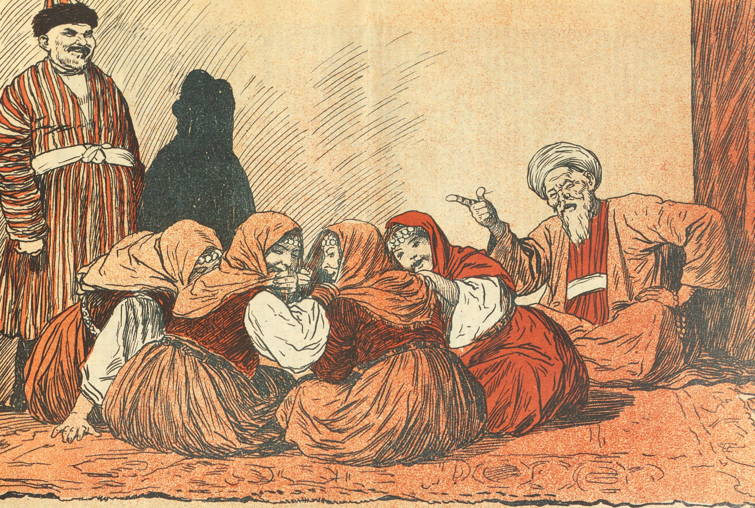 Ladies and a Molla after Prayers