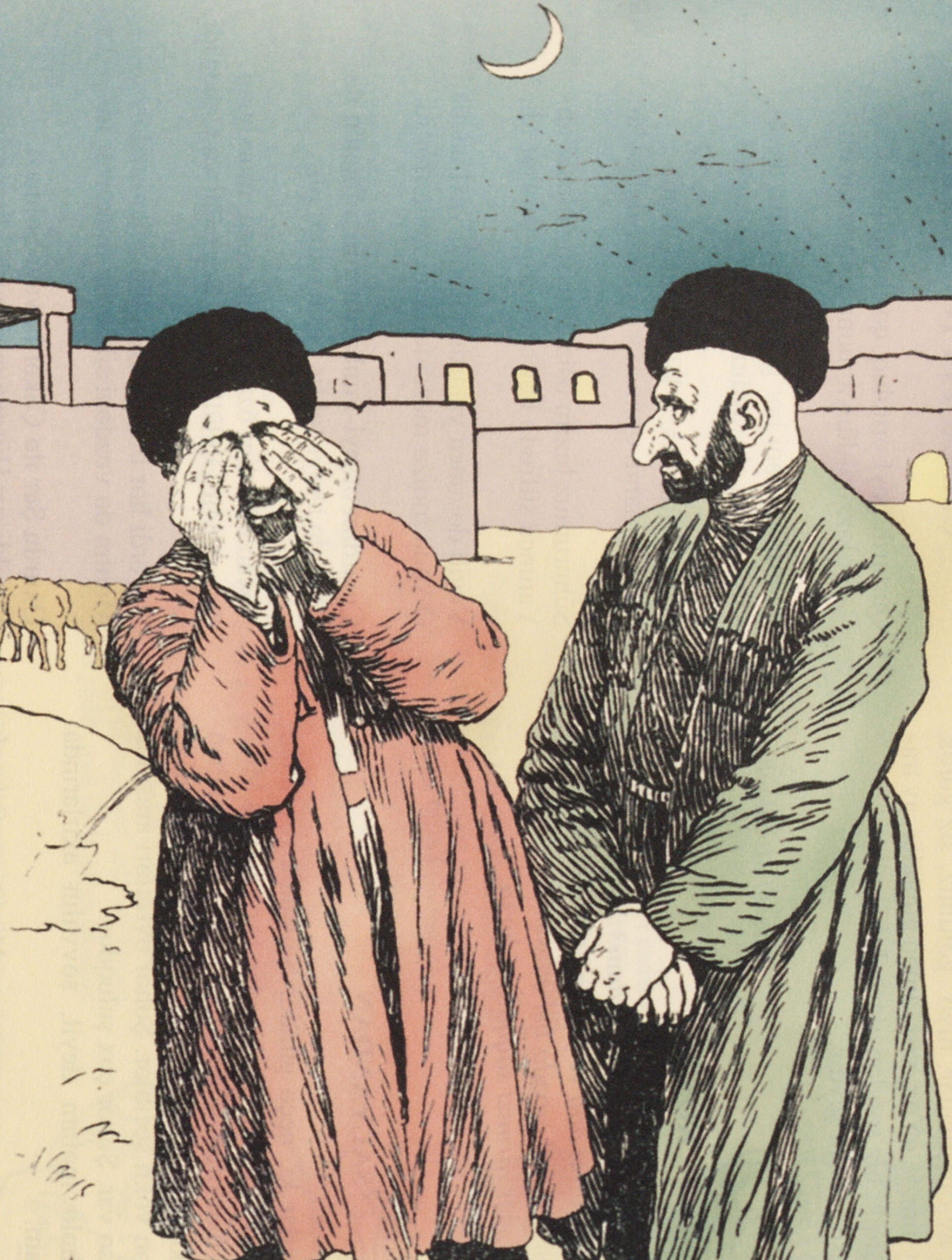 Nighttime Conversation between Two Men