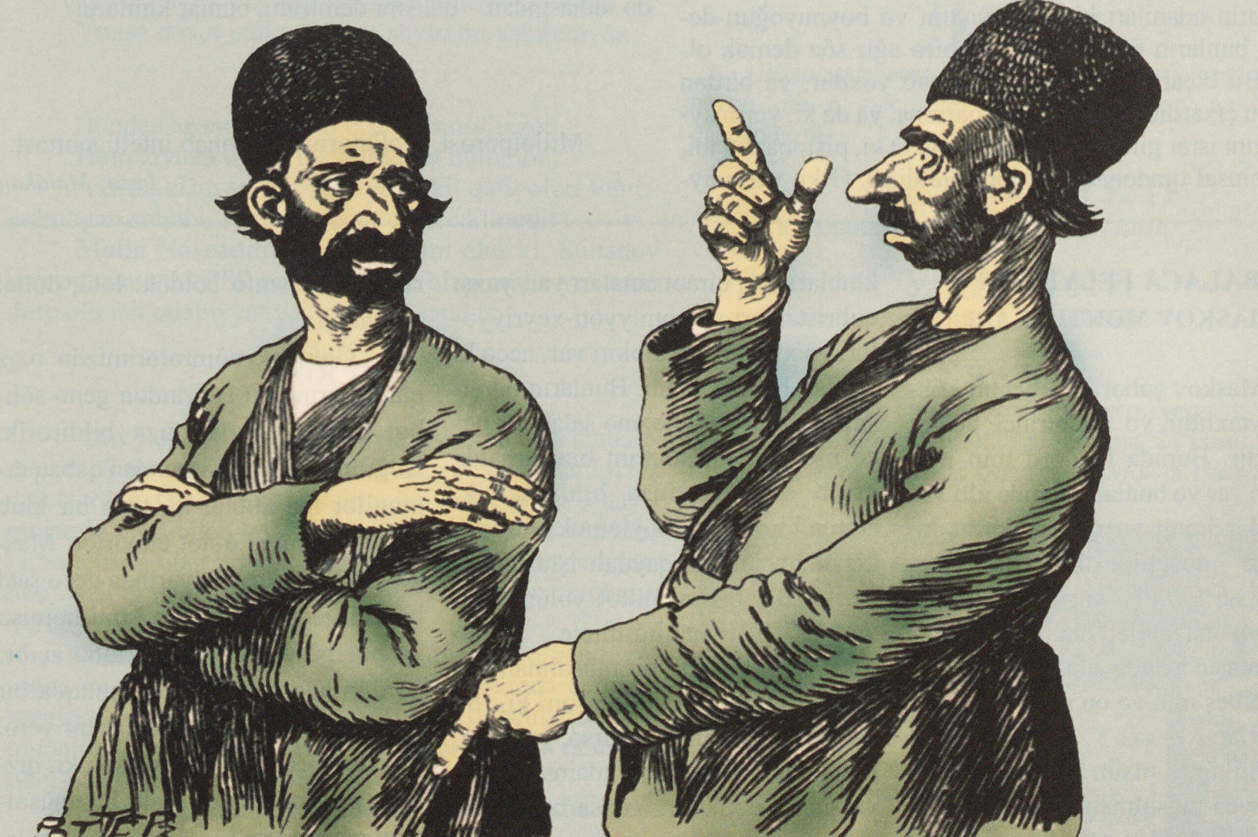 Deep Discussion between Two Men