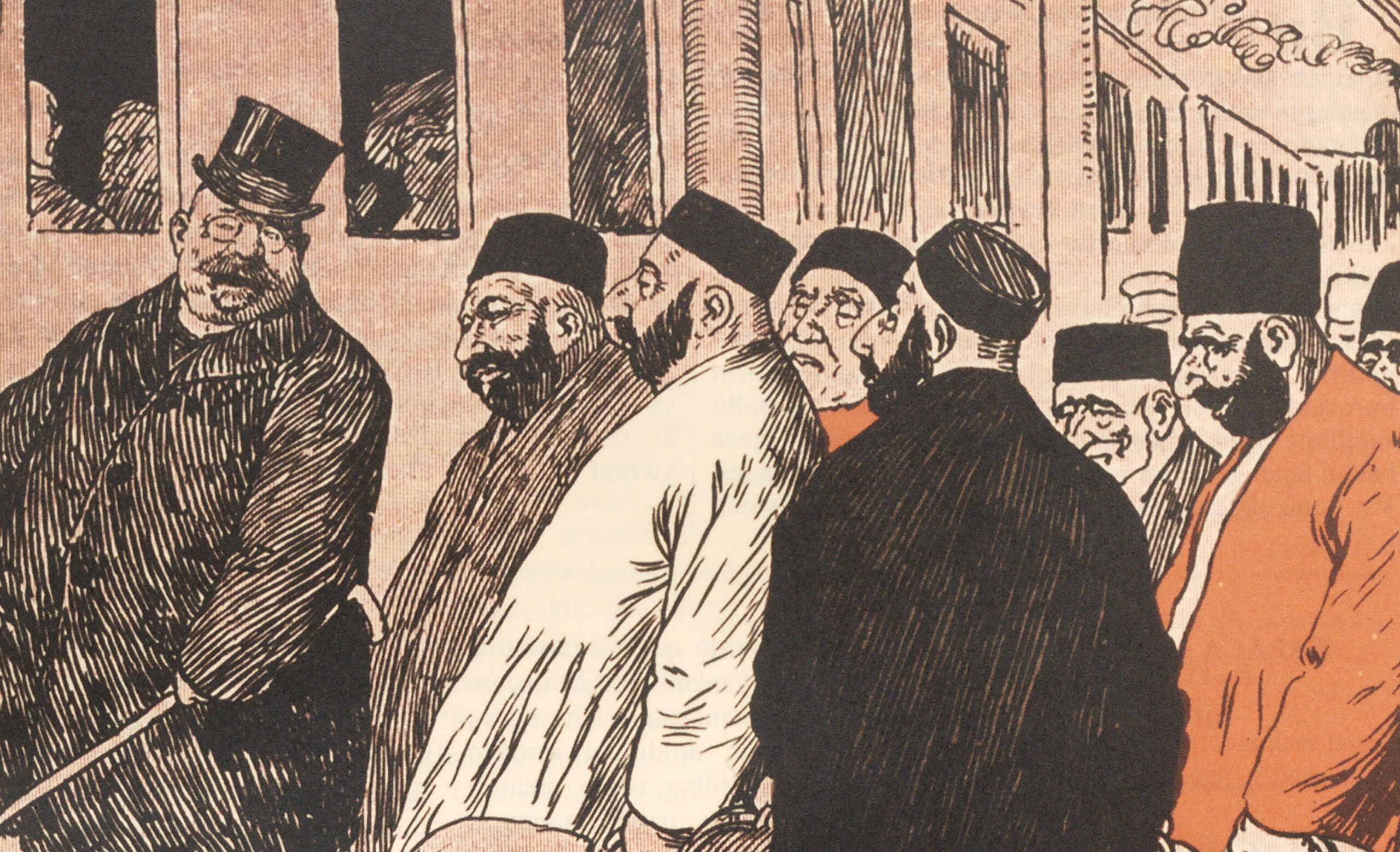 A Group of Men beside a Train