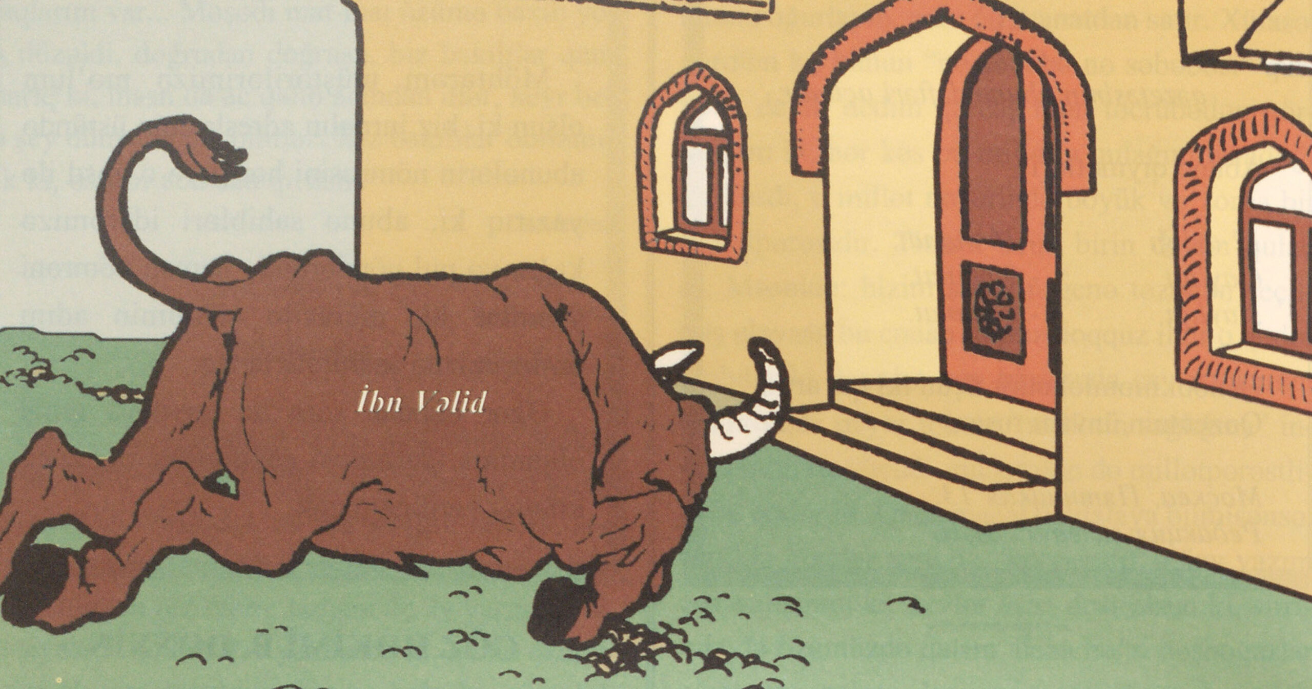 The Bull Charges the Door